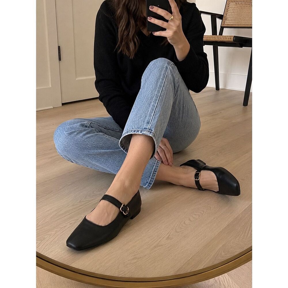 New Sam Edelman Michaela Mary Jane Flat Shoes 8.5
